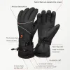 Gants gants chauffés à écran tactile imperméable à batterie rechargeable à batterie de main électrique chauffée à la main électrique pour la température réglable de ski