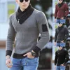 Men's Sweaters Sweater Turtleneck Men Winter Fashion Vintage Style Male Slim Fit Warm Pullovers Knitted Wool Thick Top