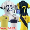 Ecuador 2024 Copa Soccer Jersey Home Ywlow Away Biue Pervis ESTUTUINAN 24 25 Gonzalo Plata Michael Estrada Shirce da calcio Thailandia Maillots De Foot