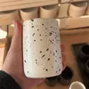 Tumblers Simple Design Ink Dots Ceramics кружки ретро-брызговицы кубка корейского стиля пары напитки офис кофе кофе дома