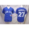 Jerseys Clothing Jersey Toronto Bluebirds #27 Loose Button Up T-sleeve Shirt Sportswear