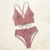 Trajes de baño para mujeres trajes de baño separados Sexy Bikini de cintura de alto estilo playa marea escasa para mujeres