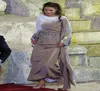 Nouvelles robes de soirée musulmanes avec châssis perle Abaya marocaine Robes de fête formelle à manches longues Dubaï Kaftan Evening 7518881