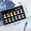 13pcs / set Crystal Starry Sky Glass Ink Pen Glass Diph Dip stylo Fountain Pen Inks for Writing Fountain Pen Set Office School Supplies G 240417