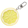 Keychains em forma de limão Cadeia -chave Modelo de frutas criativas de fruta Chaços de candidato a chaveiros