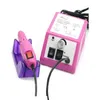 Professionell Pink Electric Nail Drill Manicure Machine med borrbitar 110V240VEU -kontakt Lätt att använda7458402