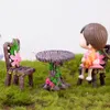 1Set Mini Stuhl Home Decor Miniatures Fairy Garden Ornamente Figuren Spielzeug DIY Aquarium Dollhouse Accessoires Dekoration 240430