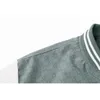 Spring Bomber Jacket Mens Splicing Coat Casual Fashion Sports Baseball High Street Stitch Armband Clothing 5XL 240428