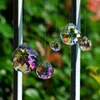 Décorations de jardin 30 mm Crystal Suncather AB Couleur Facet Ball Prism Playlier Part suspendu Ornements de la maison Décoration maison Maker arc-en-ciel