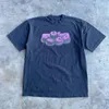 Frauen T-Shirts Straße Sommer T-Shirt Apfelsauce gedruckt Punk große Kleidung Gothic Kawaii Top Kurzarm Y2K Koreanische Mode