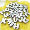 8 mm 130pcslot AZ One Rhinestones Color de color Silver Slide Letter Charm Diy Aley Charms Fit para pulsera de pulsera de cuero de 8 mm9745190