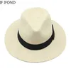 قبعات واسعة الحافة دلو القبعات الصيف غير الرسمي لكل شرق شمس القبعات رجال بنما trilby موسيقى الجاز قبعة في الهواء الطلق UV حماية الشاطئ C Bonnet J240429