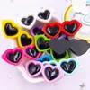 Figurines décoratives 10pcs Résine Kawaii Colorful Heart Sunglasses Scrapbook Scrapbook Figurine DIY Decor Accessoires Home Crafts OM132