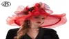 FS Fashion Kentucky Derby Hats Affasggiatori del Tea Party per Donne ORGANZA LARGHE BRIM BRIM SEMPIE SUST SEMPH SURN SUNG YE Y2006023883602