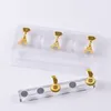 5pcs/conjunto Porta de unha magnética Falsa unhas Prática do suporte Cristal Base Holder Display Art para Art Salon DIY Practice