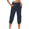 Dames vracht van capris broek los fit casual wandelbroek lichtgewicht snelle droge reis zomerbroek voor vrouwen 2404292