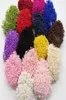 Options multi-couleurs de 3 mm étamines de fleur de perle Décoration de gâteau de pistil pour bricolage Double têtes Fleurs décoratives bricolage HEAD6077229