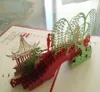 Einzigartige 3D -Papercut Scenic Grußkarte Klapptyp Handgefertigte Openwork chinesische ethnische Handwerkskarten Business Geschenke8806320