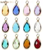 Nouvelle arrivée des couleurs de mélange de baignade DIY Crystal Stone Sangles Charms pour le collier Bracelet Bijoux Transparent Pendants en verre ACCESSOIRES 6942714