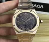 4 Stile 41mm Roségold selbstwinde automatische Herren Uhr