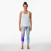 Pantalon actif Purple Holographic Leggings Sport Chaussures Femmes Yoga Wear