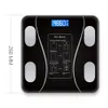 Intelligent Body Fat Scale Bluetooth Badrumskalor LED Digital Smart Weight Balance Composition Analysator för hem 240419