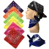 55x55cm Hiphop Paisley Bandanas Feminina Head Craquies pour mâle Femme Western Headscarf Cowboy Scarf 240425