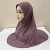 Roupas étnicas bohowaii muçulmano islâmico modal hijab lenço instantâneo hijabs escalas para mulheres longas lenços de xale de xale de xale hijabe