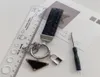 High Qaulity Key Rings Klassische Buchstaben Black White Silver Schnalle Keychain Designer Marke Luxus Fahsion Unisex Schlüsselketten Keyring2240697