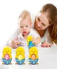Ornamenti per feste di Pasqua Cartoon Simple Drainy Ring Bolle Toys dipinto di uovo di coniglietto Polca di pollo coniglietto Regalo 3168776