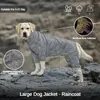 Hundekleidung mittel- und großer wasserdichtem Wind reflektierender Golden Retriever Labrador Regenmantel Jacke Haustier Kleidung