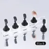 5pcs/conjunto Porta de unha magnética Falsa unhas Prática do suporte Cristal Base Holder Display Art para Art Salon DIY Practice