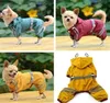 Ny valphund Raincoat Waterproof Jacket Reflekterande Safety Dog Clothes Pet Raincoat Cat Glisten Bar Hoody Dog Coats Small Dogs Pro6506751