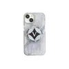 Diamond Magsafe Magnetic Phone Case pour Apple iPhone Kickstand Luxurys Designers 15 14 Pro Max 13 12 Cover Brown Flower L Letter LETTRE COIS