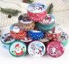 12pcs Christmas Candy Cans Box Box Gift Storage Box Biscuit Biscuit Iron Can Christmas Cookie Gift Tins 2010064916005