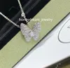 VC Butterfly Diamond Clover Naszyjnik Women Rose Rose wisiorek do bransoletki biżuterii Trinity Diamond Reagement