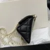 10a de qualidade espelhada pérola pérola bolsa de designer de crossbody saco de 12 cm bolsa de ombro genuíno para desgaste da noite com caixa yc421