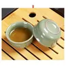 Przenośny ceramiczny zestaw herbaciania z torbą Teapot Travel Gajwan Tea filiżanki ceremonii Chińskie kung fu Teaset 240428