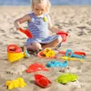 Sand Play Water Fun Fun Acqua di sabbia per bambini Sand da sabbia a 3 livelli e giocattoli per giocattoli da gioco Attività Tavoli sensoriali fuori dai giocattoli da spiaggia per ragazzi ragazze D240429