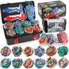 Tomy Beyblades Burst Launcher Grip Toy Blade Set Game Storage Box 12 Top Gyro 2 Birthday Gift for Boy 240411