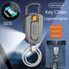 Multifunction Creative USB mais leve com o abridor de faca dobrável Chave de fenda Plasma Keychain Recarregável sem chamado isqueiro elétrico