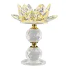 Bandlers Crystal Lotus Solder 4,72 'Dia Stand Party Decor Centrepieces coloré