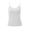 Women's Tanks Camis Padded Bra Womens Modal Italian Solid Cami Top Tank Top Womens Camisole With Built In Bra Sports Home Camisole Fitness Tank TopL240429