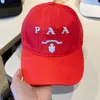 Pride Fashions Designer Designer Baseball Cap 2024 PRA الرسمي على الموقع نفس الأسلوب 1: 1 قبعة كلاسيكية مطرزة على الشعار شرق الشمس للرجال والنساء