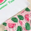 Clothing Sets Baby Kids Girls Shorts Set Sleeveless Crew Neck Letters Print Tank Top And Flower Watermelon Summer 2-piece Outfit