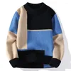 Herrenpullover Farbe passende Wintergestrickte Pullover hochwertiger Pullover lose und warme dicke Straße Herbst Wolle 2024