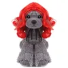 Hundkläder Pet Red Enkel att använda mjukt och bekvämt tygtvättbara leveranser Roliga huvudbonader Små medelstora hundar Wave Wave
