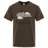 Мужские футболки и больше мультфильмов SLP Bear Men Men Tshirt Fit Shirts Hip Hop Unisex Tops Fashion Cotte Olde Casual дышащая футболка Y240429