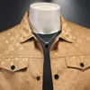 Nouveau alphabet imprimement imprimé Blazer Cotton Linen Couterwear Designer Jacket Business Slim Slim Fit Blazer Blazer Blazer Men's Suit Style