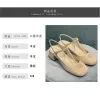 2024 Nuove scarpe eleganti sandali femminile Summer Fashion Temperament Patent Pelle Mary Jane Scarpe da donna Scarpe singoli con tacco alto 230729